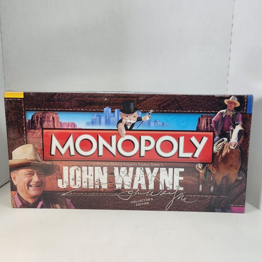 Monopoly John Wayne Collector's Edition Board Game Unopened New Old Stock Duke